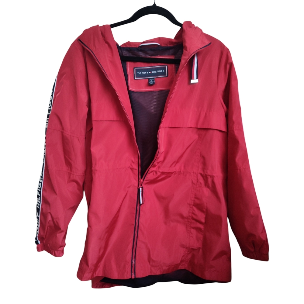 Tommy Hilfiger Red Windbreaker Jacket